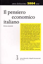 Artículo, Sulla "Histoire de la pensée économique en Italie" di Henri Bartoli : un dibattito, Istituti editoriali e poligrafici internazionali  ; Fabrizio Serra