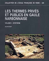 Capítulo, Volume I - Troisième partie - 5 : Construction, gestion et fréquentation des thermes, École française de Rome