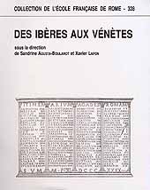 E-book, Des Ibères aux Vénètes, École française de Rome