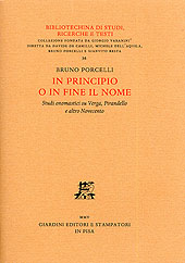 eBook, In principio o in fine il nome : studi onomastici su Verga, Pirandello e altro Novecento, Giardini