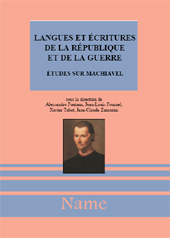 E-book, Langues et écritures de la République et de la guerre : études sur Machiavel, Name