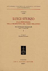 Capitolo, La storia delle dottrine politiche nelle opere di Luigi Sturzo, L.S. Olschki