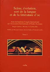 Capítulo, Il lessico filosofico di N'At de Mons di Tolosa, Viella