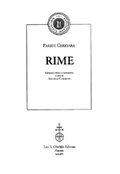 E-book, Rime, Ceresara, Paride, L.S. Olschki