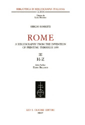 eBook, Rome : a bibliography from the invention of printing through 1899 : III : H-Z, L.S. Olschki