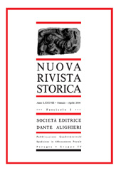 Fascicule, Nuova rivista storica : LXXXVIII, 1, 2004, Società editrice Dante Alighieri