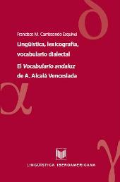 E-book, Lingüística, lexicografía, vocabulario dialectal : El Vocabulario andaluz de Antonio Alcalá Venceslada, Iberoamericana Vervuert