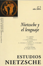 Article, La ausencia presente de Nietzsche en Ser y tiempo : proximidad entre el concepto nietzscheano interpretación y el heideggeriano comprensión, Trotta
