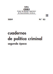 Fascicolo, Cuadernos de Política Criminal : 83, II, 2004, Dykinson