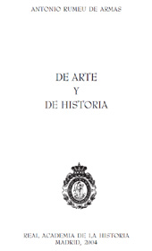 eBook, De arte y de historia, Rumeu de Armas, Antonio, Real Academia de la Historia