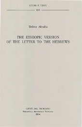 E-book, The Ethiopic version of the letter to the Hebrews, Abraha, Tedros, Biblioteca apostolica vaticana