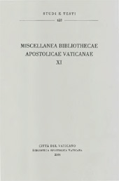 E-book, Miscellanea Bibliothecae Apostolicae Vaticanae XI., Biblioteca apostolica vaticana