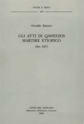 E-book, Gli atti di Qawestos martire etiopico : sec. XIV, Biblioteca apostolica vaticana