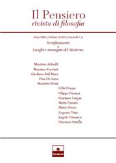 Issue, Il Pensiero : rivista di filosofia : XLIII, 1/2, 2004, InSchibboleth