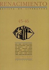 Issue, Renacimiento : revista de literatura : 45/46, Renacimiento