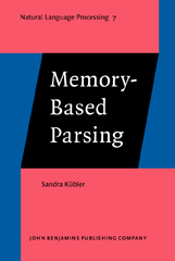 E-book, Memory-Based Parsing, Kübler, Sandra, John Benjamins Publishing Company