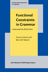E-book, Functional Constraints in Grammar, Kuno, Susumu, John Benjamins Publishing Company