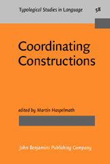 eBook, Coordinating Constructions, John Benjamins Publishing Company