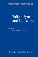 E-book, Balkan Syntax and Semantics, John Benjamins Publishing Company