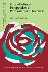 E-book, Cross-Cultural Perspectives on Parliamentary Discourse, John Benjamins Publishing Company