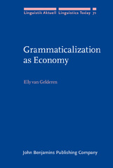 E-book, Grammaticalization as Economy, John Benjamins Publishing Company