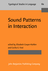 E-book, Sound Patterns in Interaction, John Benjamins Publishing Company