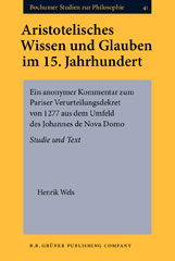 E-book, Aristotelisches Wissen und Glauben im 15. Jahrhundert, John Benjamins Publishing Company