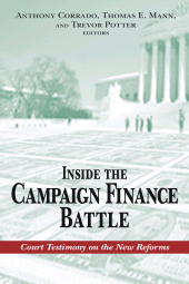 E-book, Inside the Campaign Finance Battle : Court Testimony on the New Reforms, Brookings Institution Press