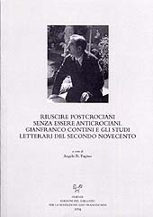 Chapter, Gianfranco Contini e l'antico-francese, SISMEL edizioni del Galluzzo
