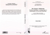 E-book, Des langues collatérales : Problèmes linguistiques, sociolinguistiques et glottopolitiques de la proximité linguistique, L'Harmattan