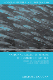 E-book, National Remedies Before the Court of Justice : Issues of Harmonisation and Differentiation, Hart Publishing