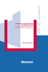 E-book, Copyright, Limitations and the Three-Step Test, Senftleben, Martin, Kluwer Law International