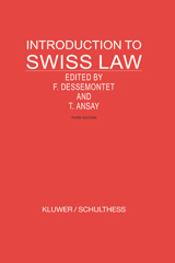 E-book, Introduction to Swiss Law, Kluwer Law International