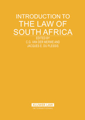 E-book, Introduction to the Law of South Africa, Kluwer Law International