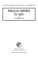 E-book, Parallel Imports in Asia, Kluwer Law International
