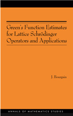 E-book, Green's Function Estimates for Lattice Schrödinger Operators and Applications. (AM-158), Princeton University Press