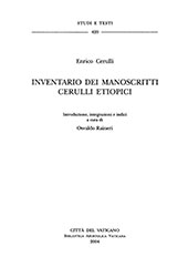 E-book, Inventario dei manoscritti Cerulli etiopici, Biblioteca apostolica vaticana