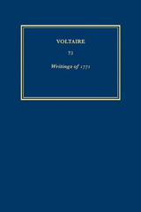 eBook, Œuvres complètes de Voltaire (Complete Works of Voltaire) 73 : Oeuvres de 1771, Voltaire Foundation