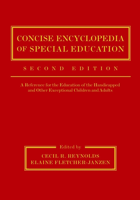 E-book, Concise Encyclopedia of Special Education : A Reference for the Education of the Handicapped and Other Exceptional Children and Adults, John Wiley & Sons