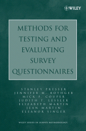 E-book, Methods for Testing and Evaluating Survey Questionnaires, John Wiley & Sons