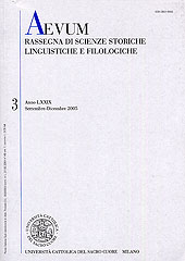 Artículo, I testi editi dal Centro di studi filologici sardi (2002-2004), Vita e Pensiero