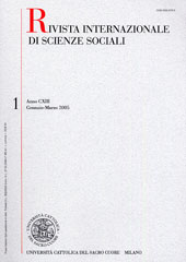 Fascicule, Rivista internazionale di scienze sociali. GEN./MAR., 2005, Vita e Pensiero