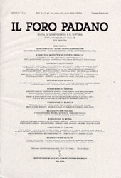 Fascicule, Il foro padano : 61, 1, 2005, 