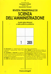 Fascicule, Rivista trimestrale di scienza della amministrazione. GEN./MAR., 2005, Franco Angeli