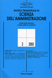Fascicolo, Rivista trimestrale di scienza della amministrazione. APR./GIU., 2005, Franco Angeli