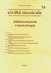 Artículo, L'educazione musicale : il convitato di pietra delle discipline scolastiche?, Centro Culturale Rosetum  ; LoGisma Editore