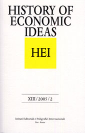Heft, History of economic ideas : XIII, 2, 2005, Istituti editoriali e poligrafici internazionali  ; Fabrizio Serra