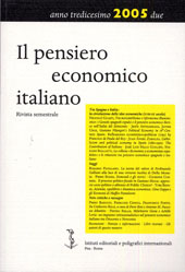 Articolo, La collana "Economia y economistas españoles" e le relazioni tra pensiero economico spagnolo e italiano, Istituti editoriali e poligrafici internazionali  ; Fabrizio Serra