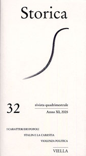 Issue, Storica : rivista quadrimestrale : XI, 32, 2005, Viella