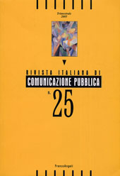 Issue, Rivista italiana di comunicazione pubblica. Fascicolo 25, 2005, Franco Angeli